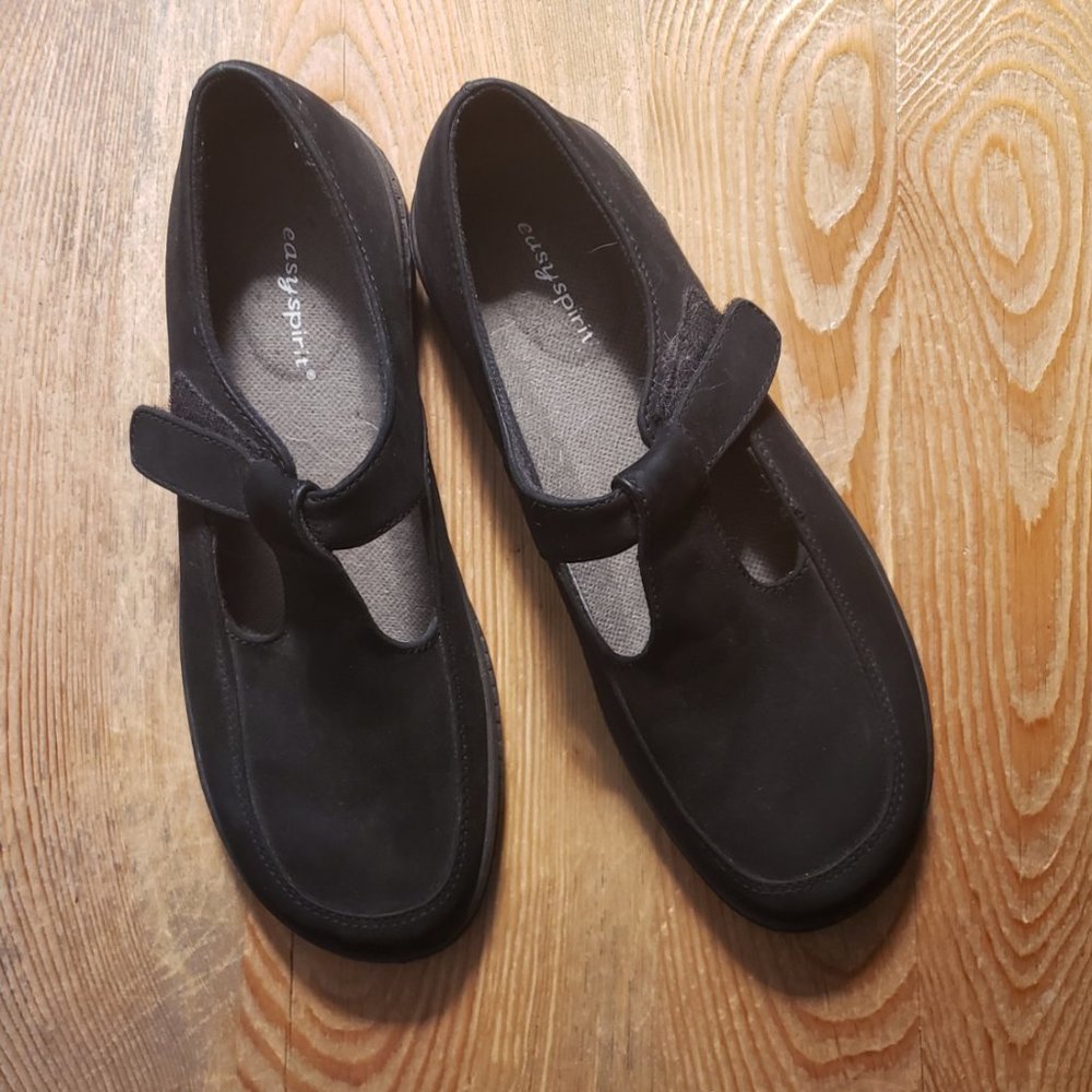 EASY SPIRIT black suede Mary Jane shoes sz 8.5 woman's